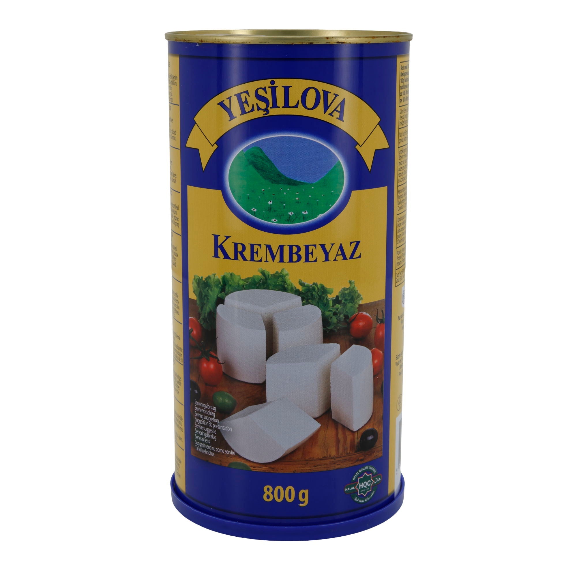 Weichkäse Yeşilova Krembeyaz | Käsezubereitung in Salzlake | Aus Magermilch mit Pflanzenfett | 1550 g YESILOVA